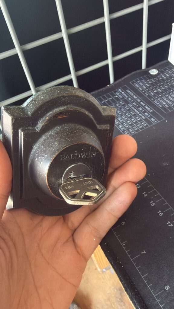 Baldwin deadbolt rekey in Neptune Beach, FL